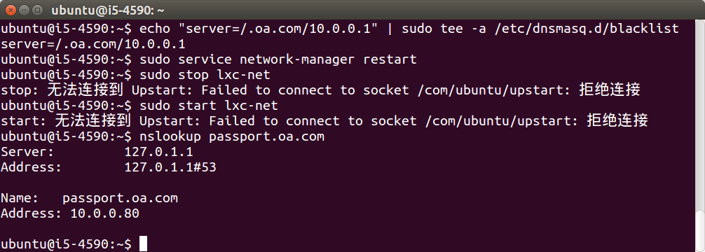 ubuntu dnsmasq custom server